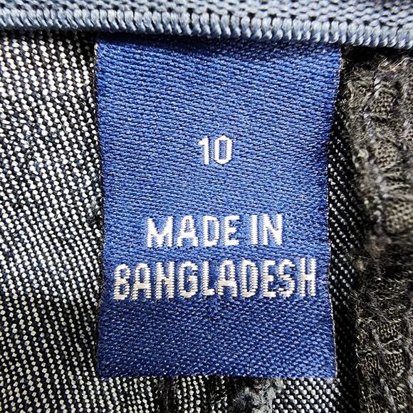 Vintage 90s BandolinoBlu Jeans Womens 10 Blue Stretch Denim Mid Rise Crop Capri - Picture 8 of 13